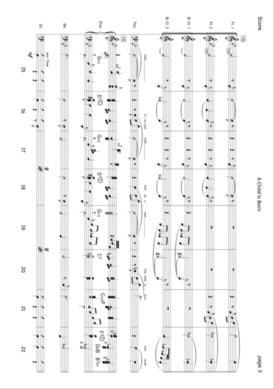 A Child Is Born Small Ensemble scores gallery preview page 4