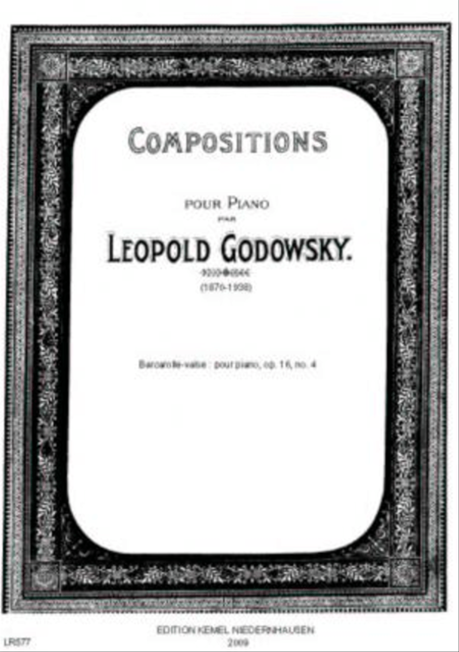 Barcarolle-valse Piano Solo scores gallery preview page 1