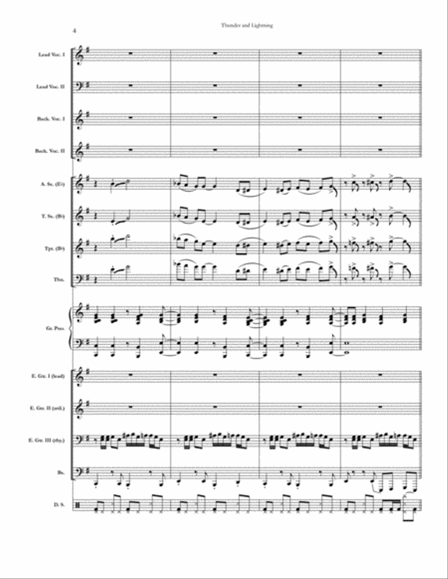 Thunder And Lightning Small Ensemble scores gallery preview page 4
