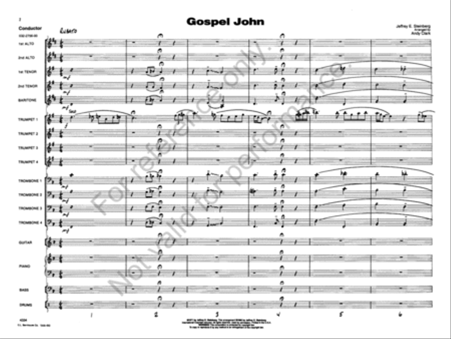 Gospel John Jazz Ensemble scores gallery preview page 2