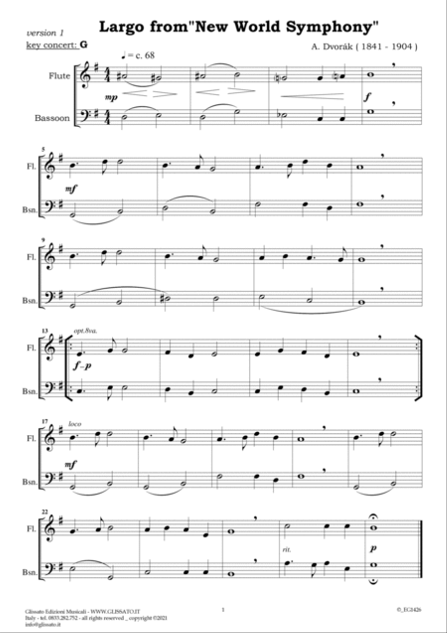 10 Romantic Easy duets for Flute and Bassoon image number null