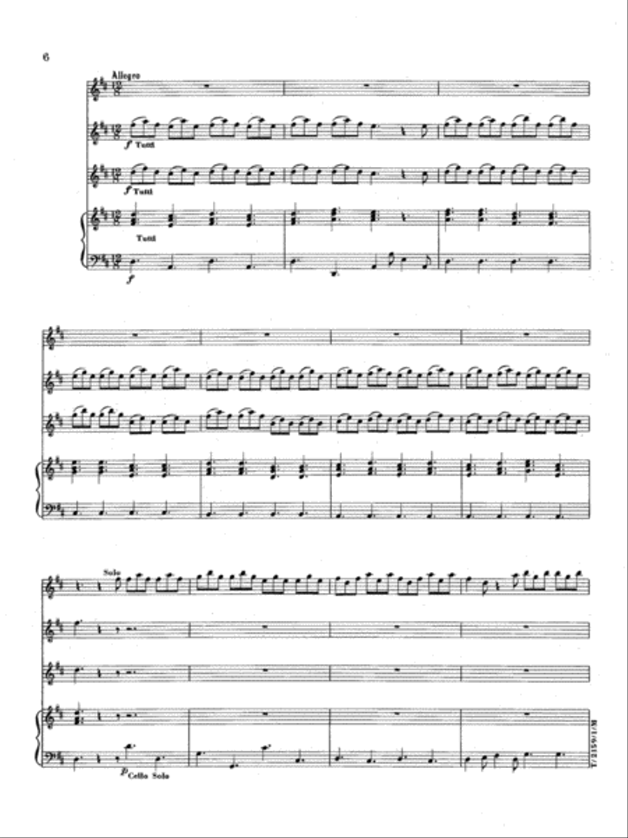 Concerto in D Major for Guitar and Orchestra (Full Score and Parts) Orchestra scores gallery preview page 4
