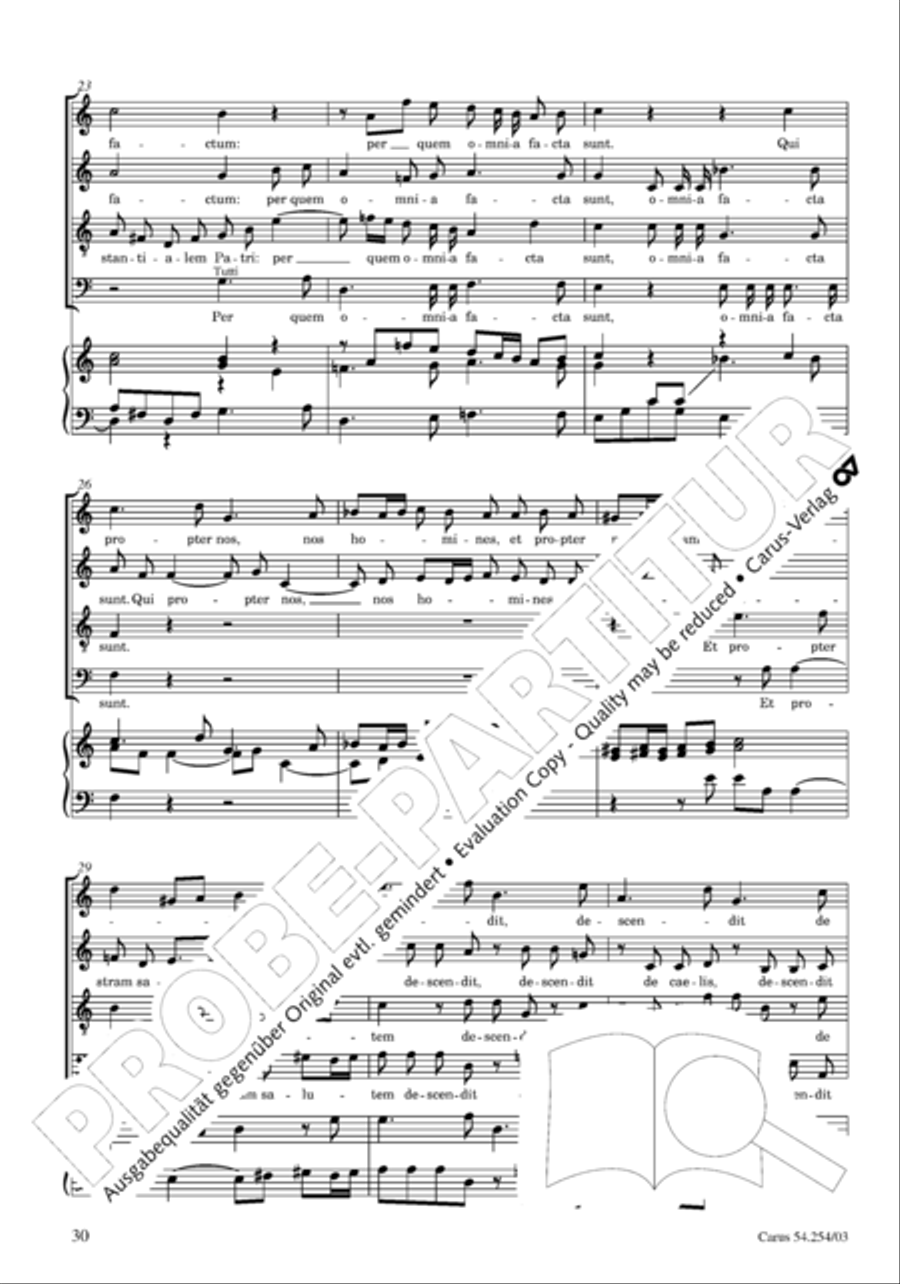 Missa Sancti Hieronymi 4-Part scores gallery preview page 31