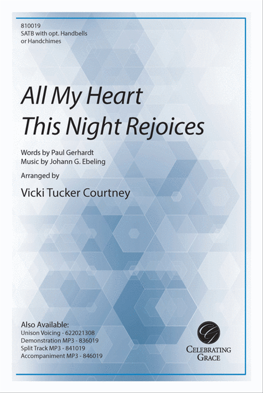 All My Heart This Night Rejoices 4-Part scores gallery preview page 1
