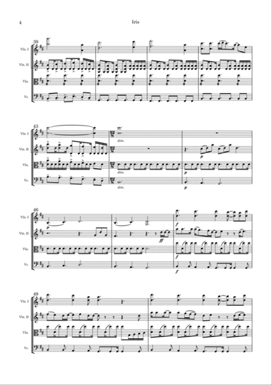 Iris String Quartet scores gallery preview page 5