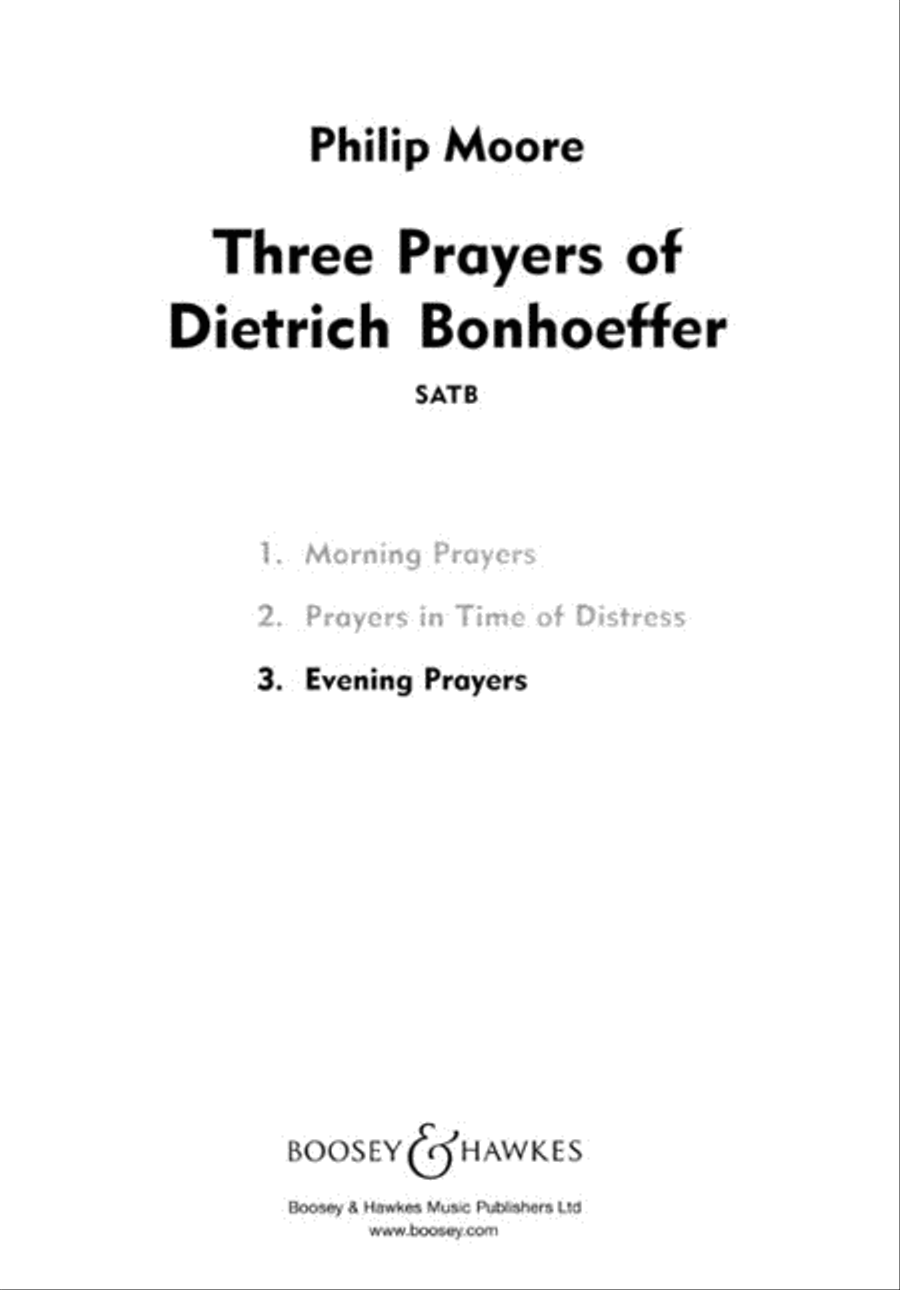 Evening Prayers Evening Prayers 4-Part scores gallery preview page 1