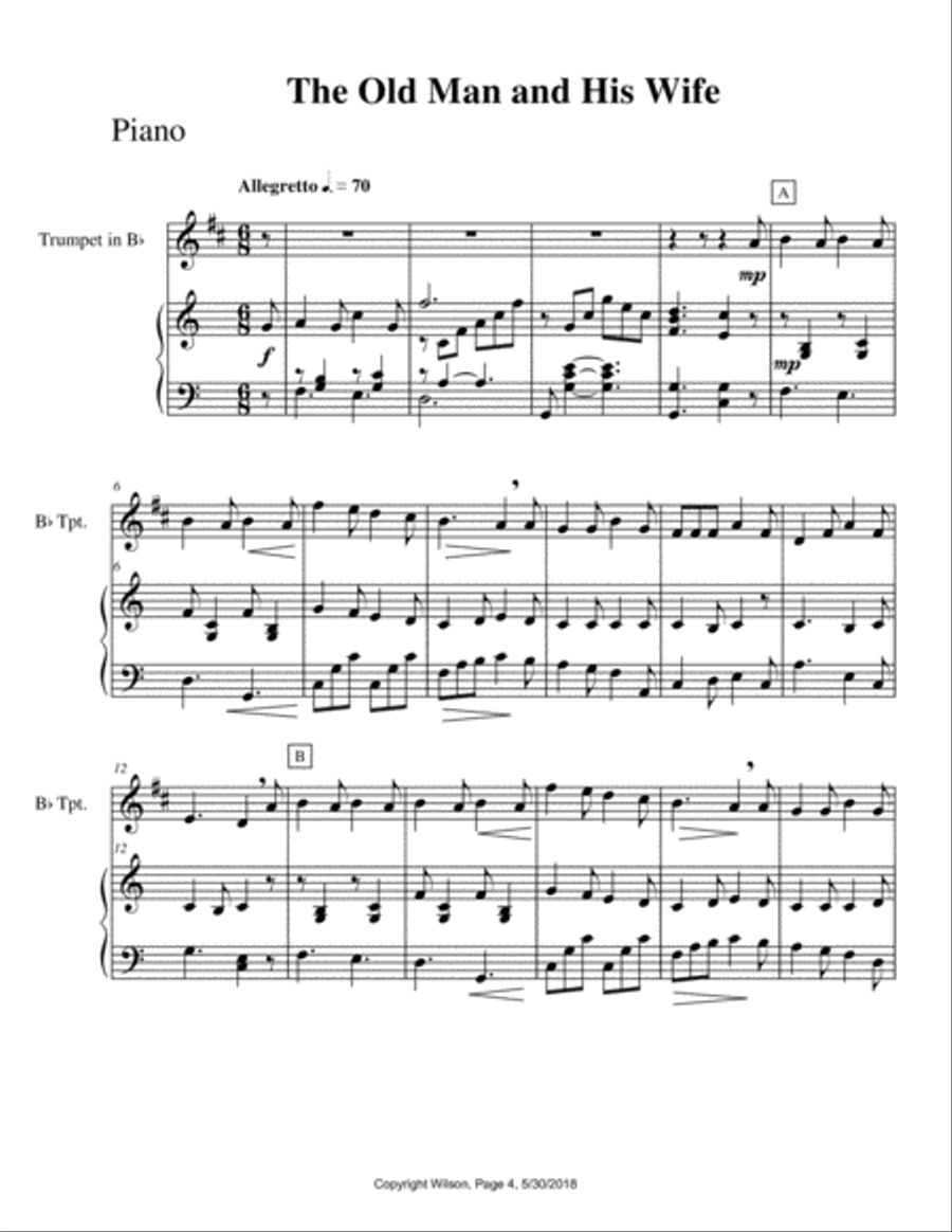 Country Folk Trumpet Solo scores gallery preview page 5