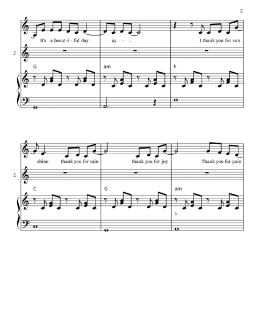 It's A Beautiful Day 2-Part scores gallery preview page 2