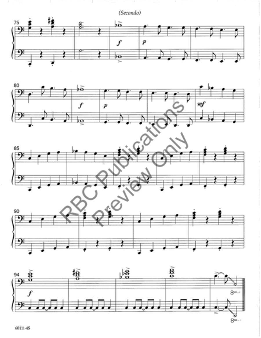 Mad About Mozart Piano Duet Choir scores gallery preview page 9