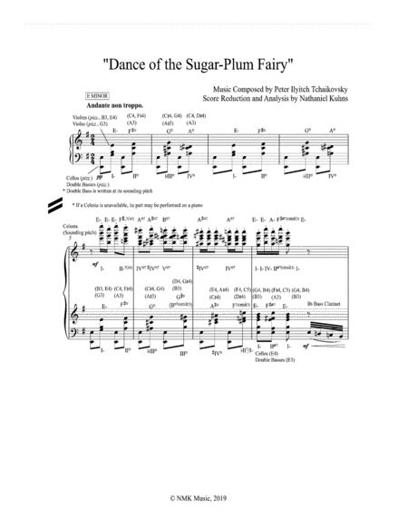 "Dance of the Sugar-Plum Fairy" score reduction