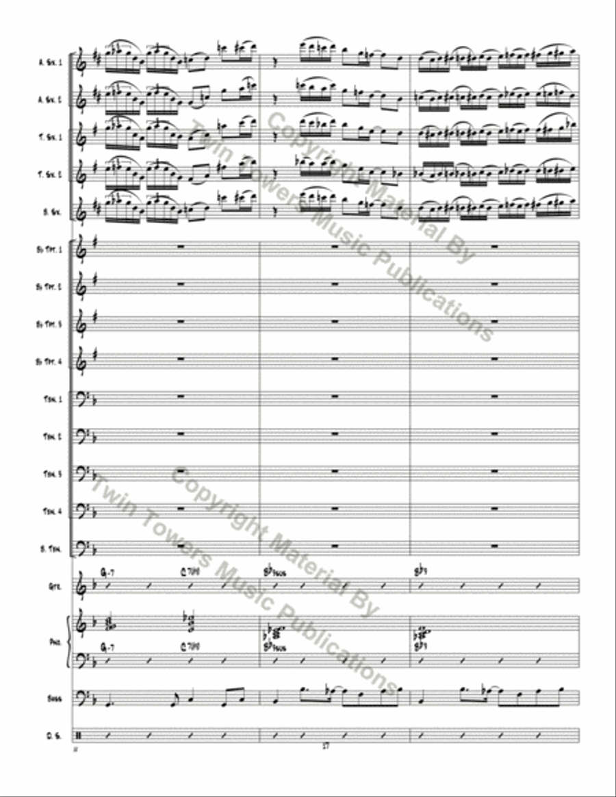 Don't Mess Around Don't Mess Around Jazz Ensemble scores gallery preview page 18