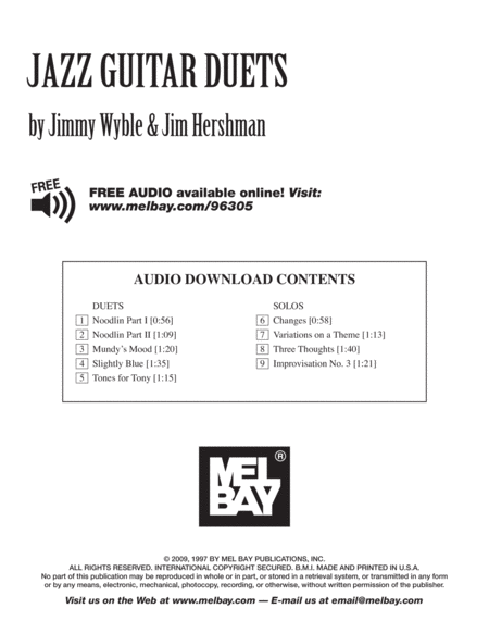 Jazz Guitar Duets
