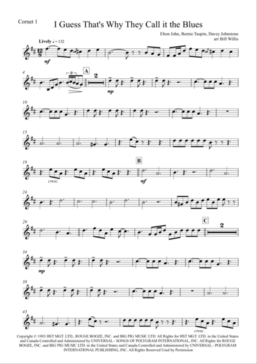 I Guess That's Why They Call It The Blues School and Community scores gallery preview page 5