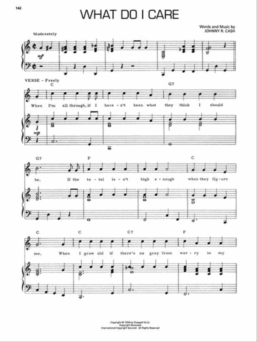 The Essential Johnny Cash Piano, Vocal, Guitar scores gallery preview page 12