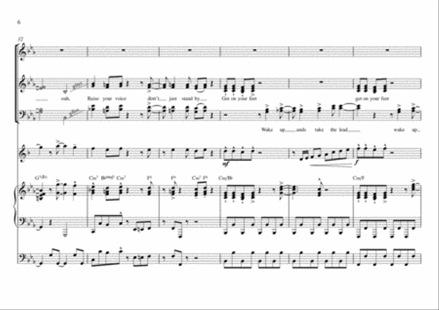 Let Your Voice Be Heard 4-Part - Sheet Music page 4