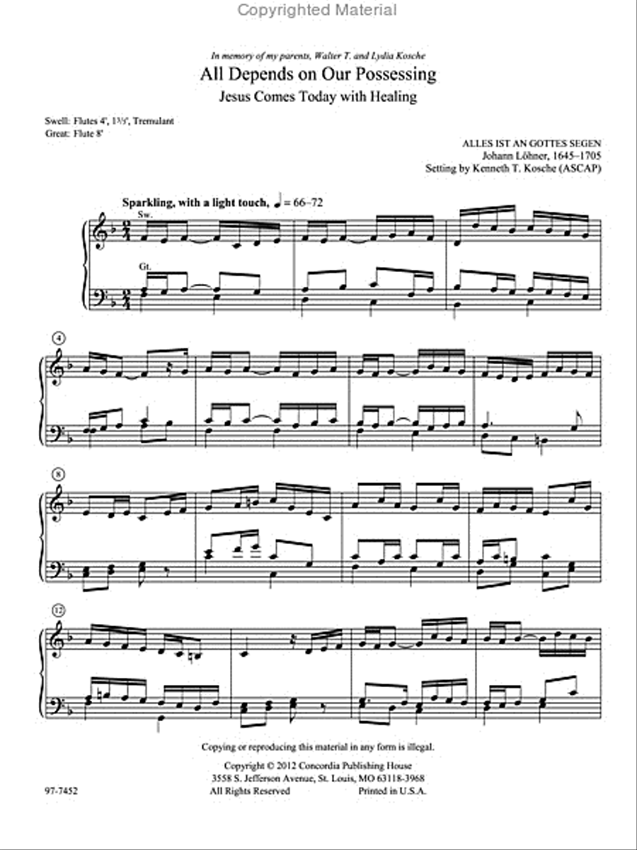 For Manuals Only, Set 1 Organ scores gallery preview page 2