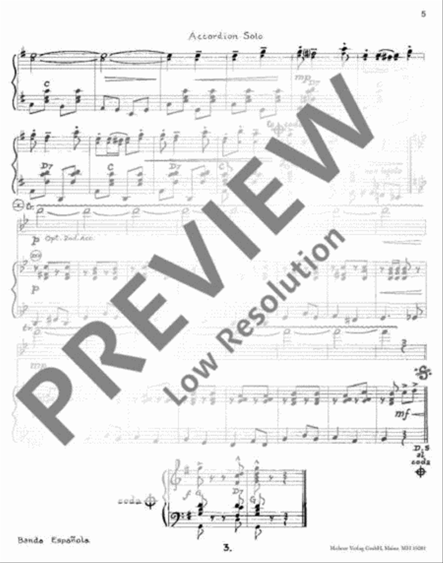 Banda Española Banda Española Accordion scores gallery preview page 6