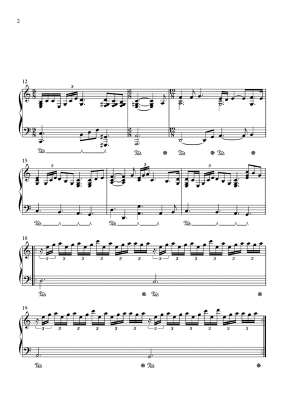Kissing You Piano Solo scores gallery preview page 2