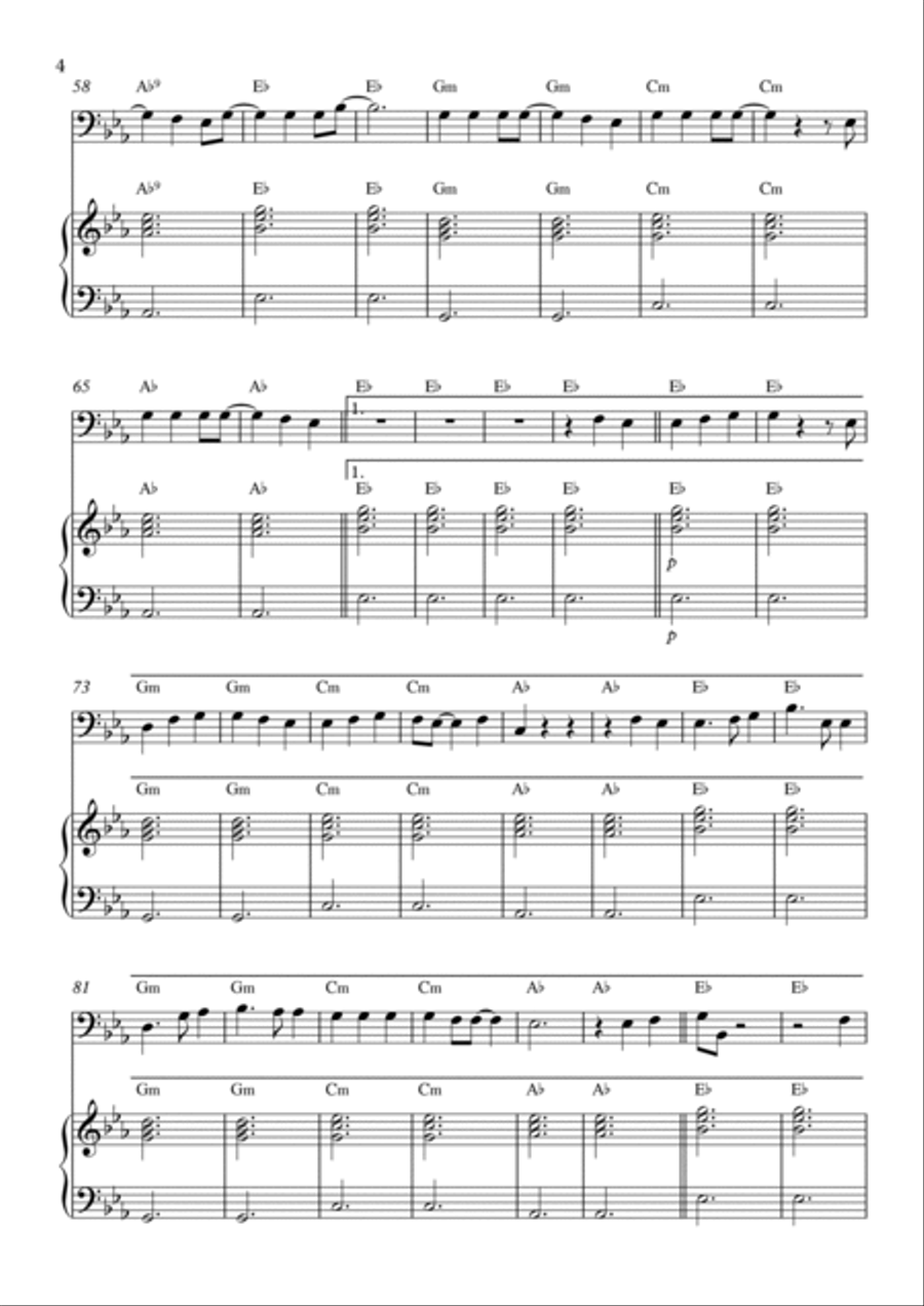 Traitor Piano scores gallery preview page 4