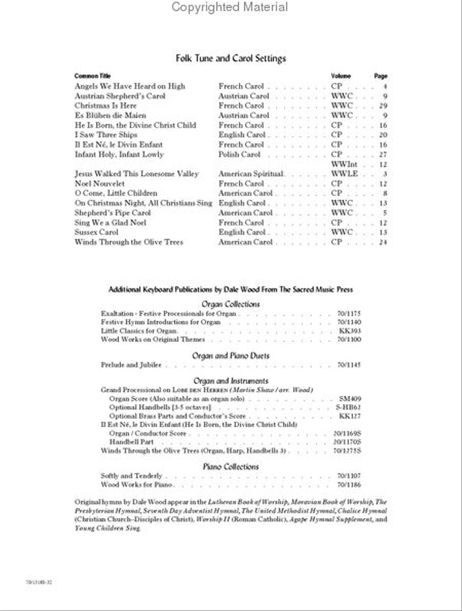Wood Works for Lent and Easter Organ Solo scores gallery preview page 7