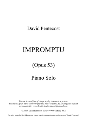 Book cover for Impromptu, Opus 53