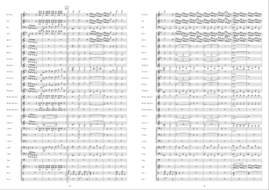 Marche Militaire Française Fanfare Band scores gallery preview page 4