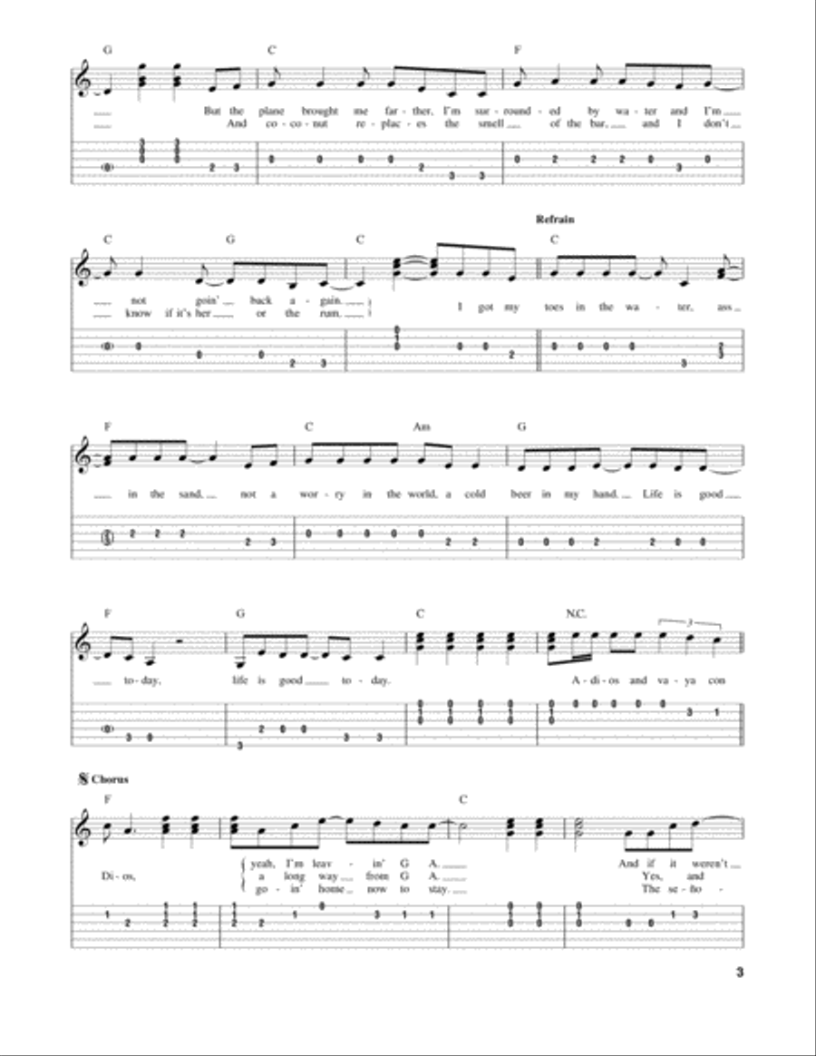 Toes Acoustic Guitar scores gallery preview page 3