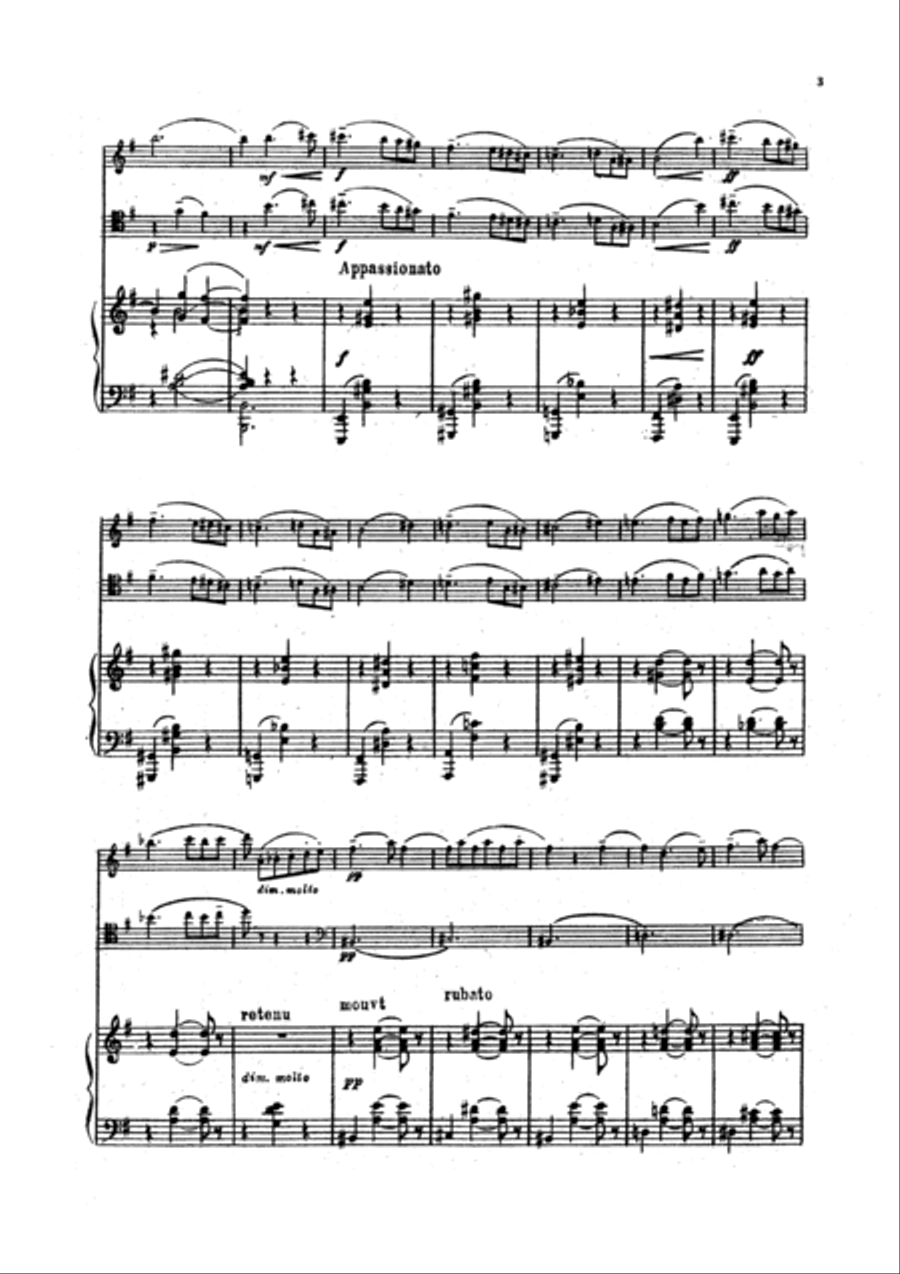 La plus que lente Piano Trio scores gallery preview page 3