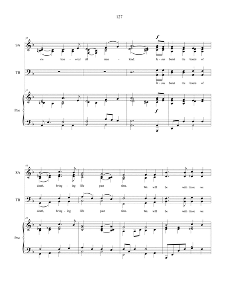 Sunday's Joy Will Come, sacred music for SATB choir image number null