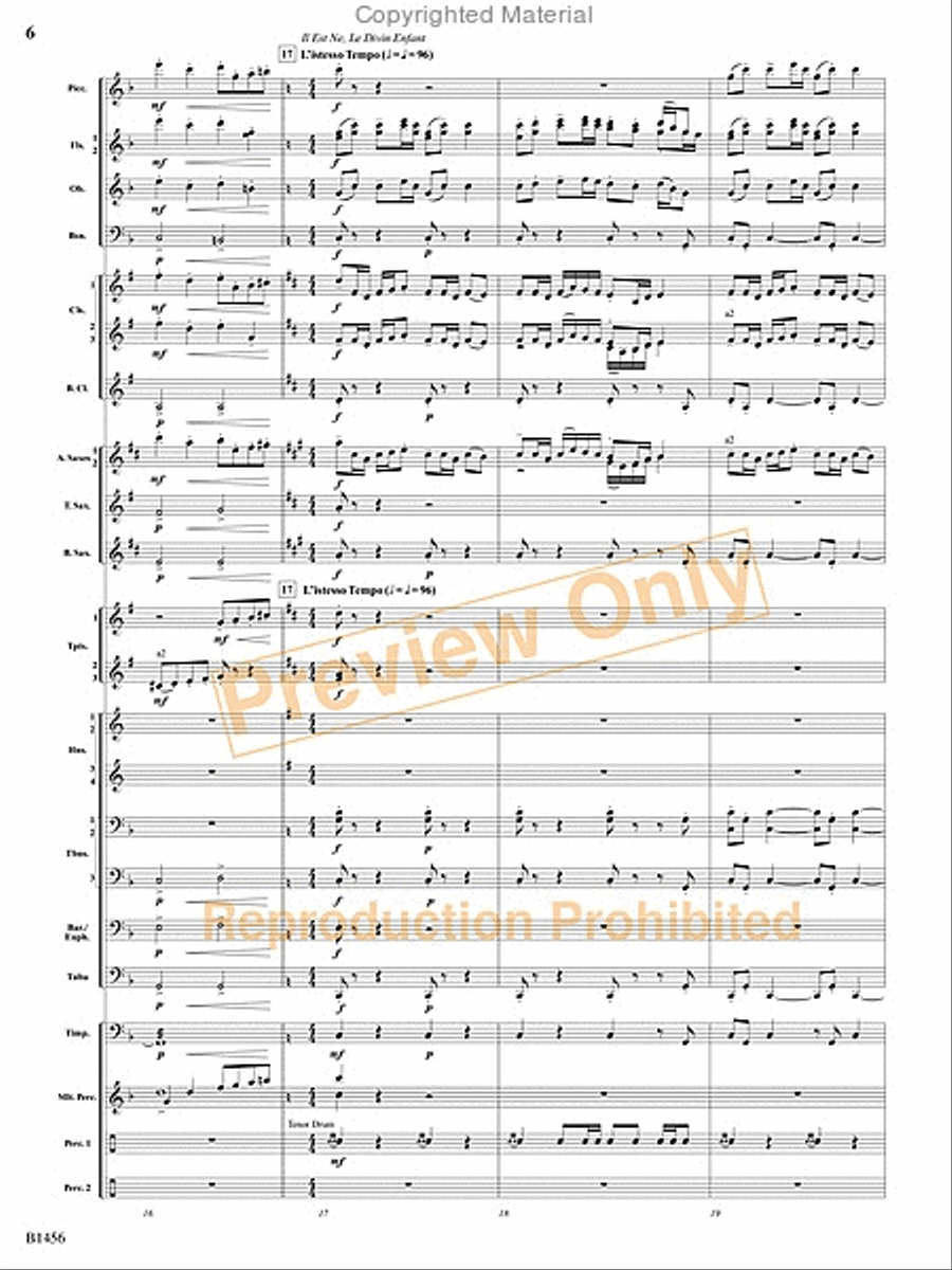 Overture to a Winter Celebration Concert Band scores gallery preview page 5