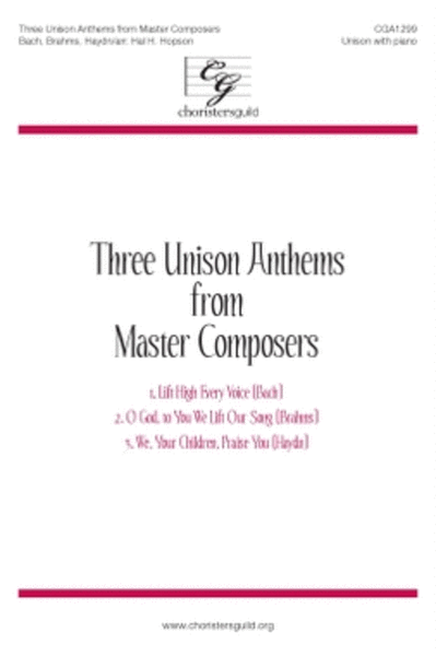 Three Unison Anthems from Master Composers image number null