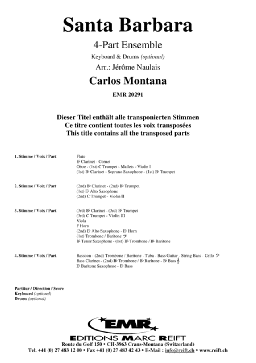 Santa Barbara Concert Band scores gallery preview page 2
