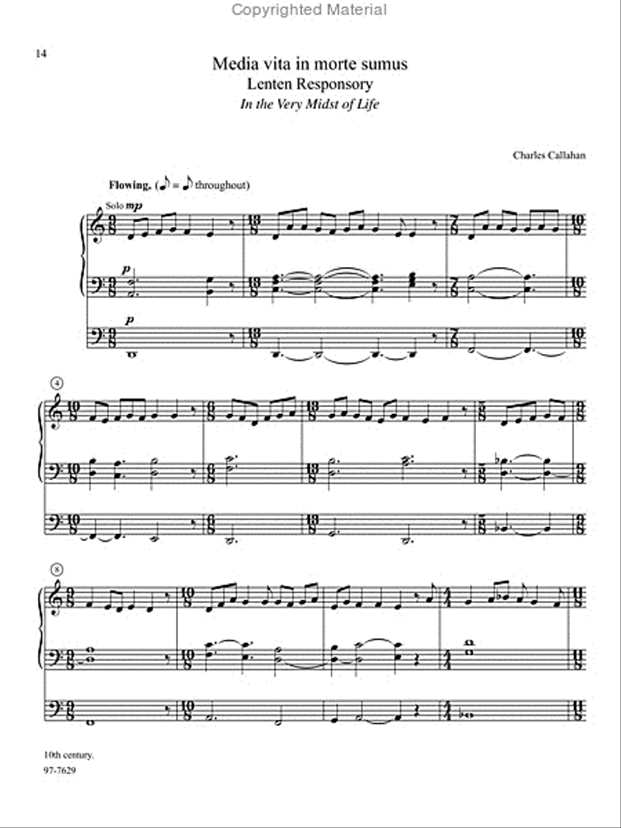 Chant, Vol. III Organ scores gallery preview page 8
