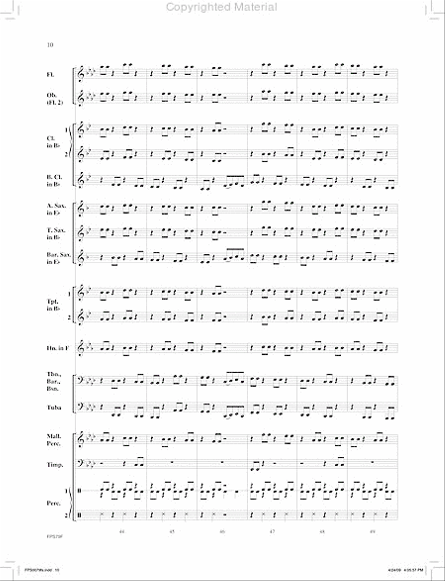 Phantom Echo Concert Band scores gallery preview page 11
