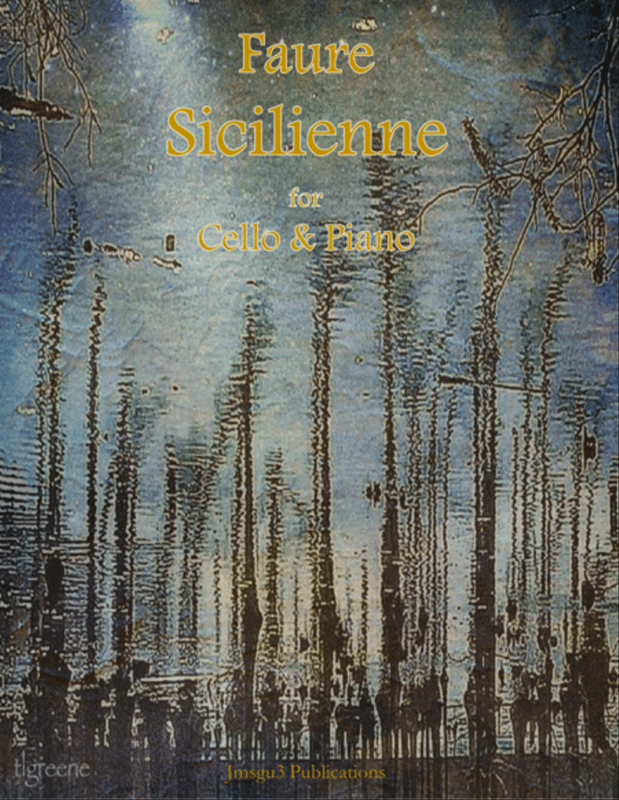 Fauré: Sicilienne for Cello & Piano Piano scores gallery preview page 1