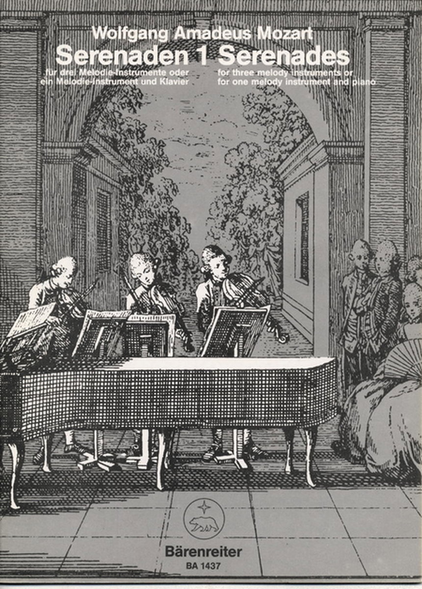 Serenaden fur drei Melodie-Instrumente oder ein Melodie-Instrument und Klavier, Heft 1 C major KV 439b/1