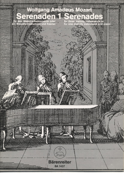 Serenaden fur drei Melodie-Instrumente oder ein Melodie-Instrument und Klavier, Heft 1 C major KV 439b/1