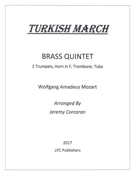 Turkish March for Brass Quintet image number null