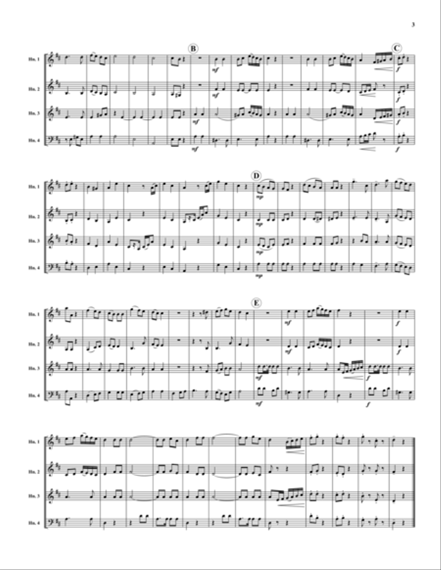 A Mozart Opera Suite A Mozart Opera Suite Horn scores gallery preview page 3