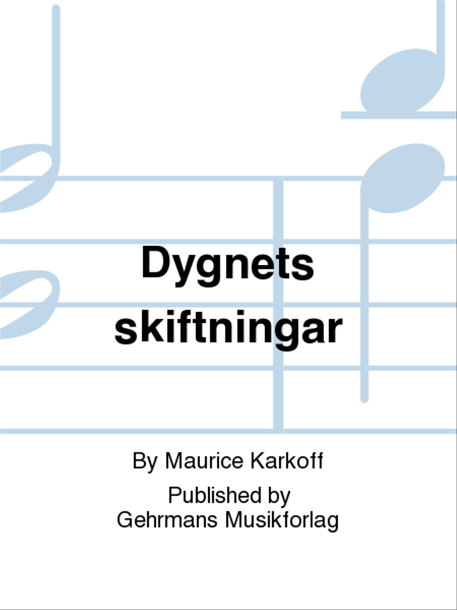 Dygnets skiftningar Voice scores gallery preview page 1
