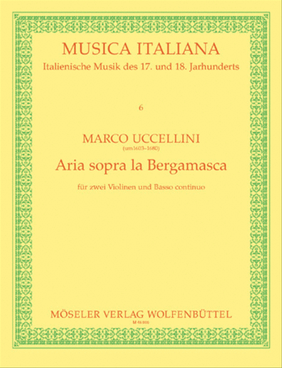 Aria sopra "La Bergamasca"