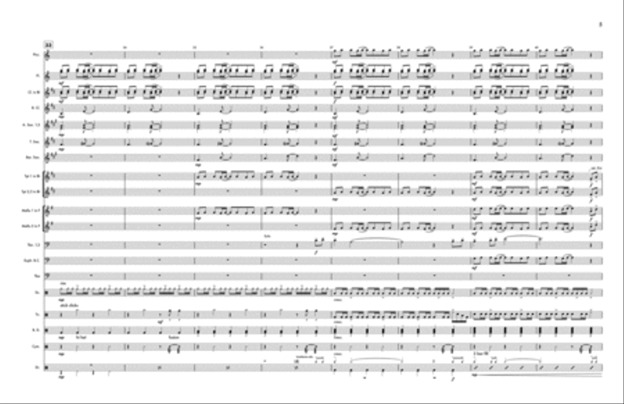 Dance The Night Marching Band scores gallery preview page 5