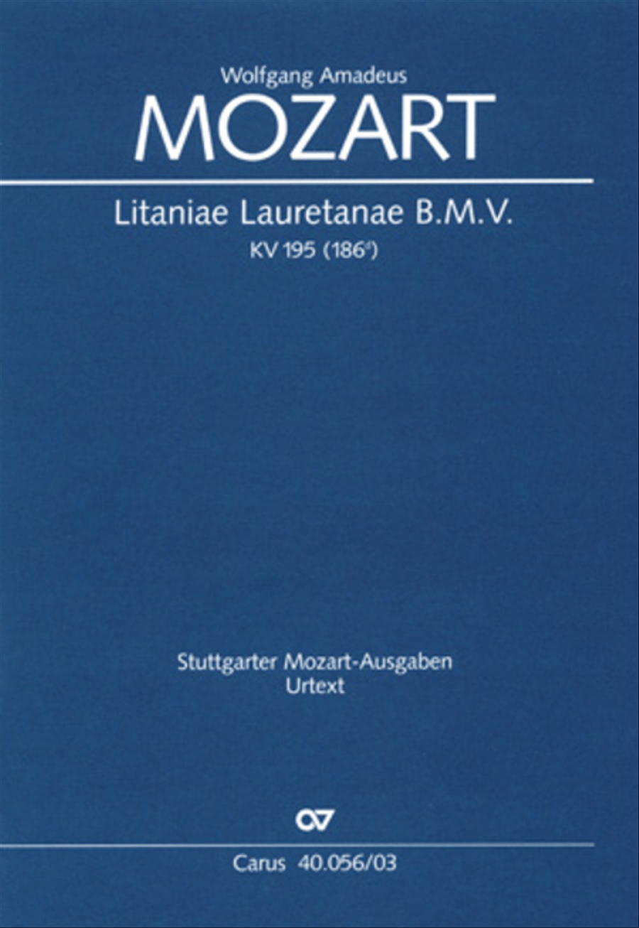 Litaniae Lauretanae B.M.V. in D 4-Part scores gallery preview page 1