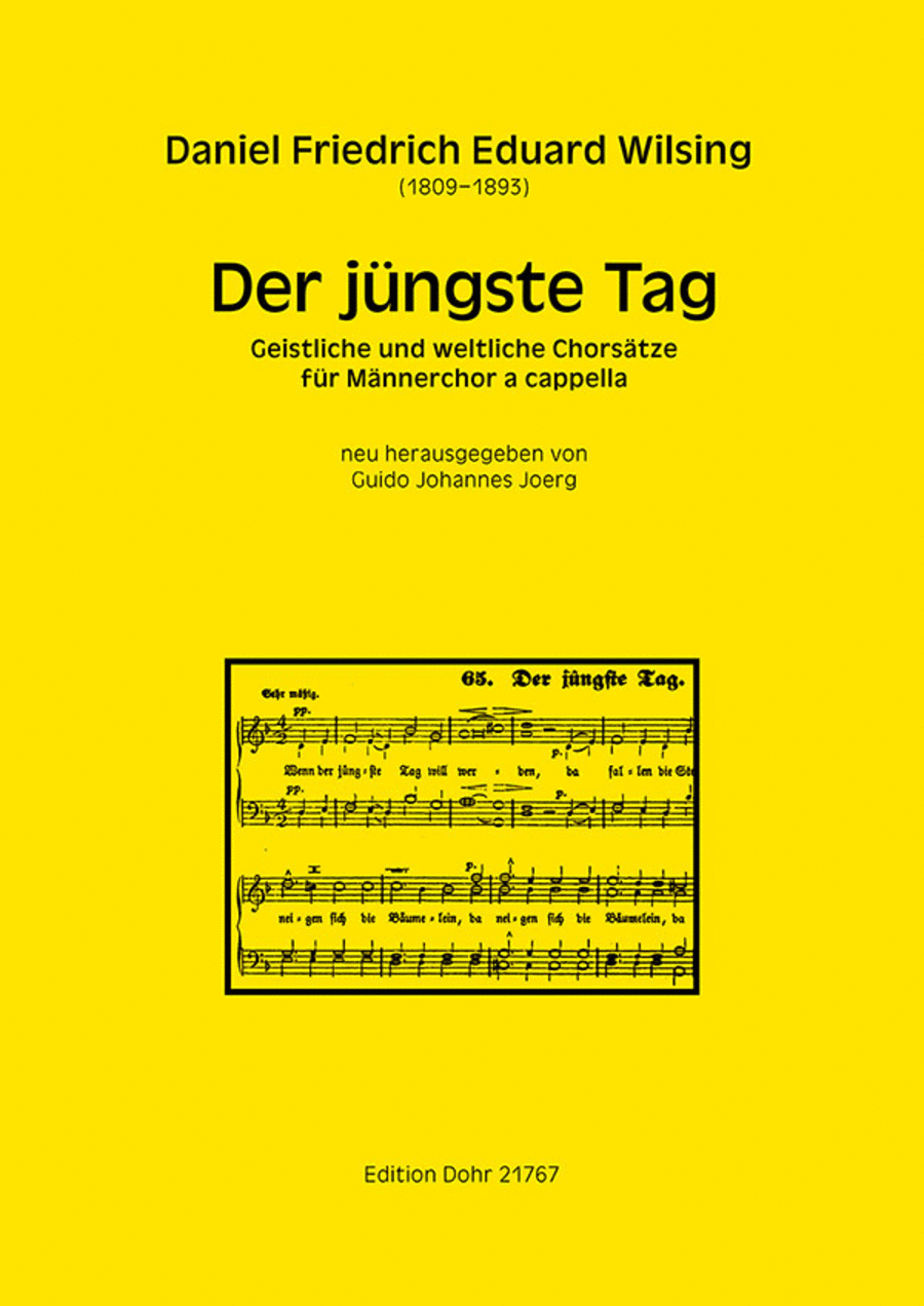 Der jüngste Tag -Geistliche und weltliche Chorsätze für Männerchor a cappella-