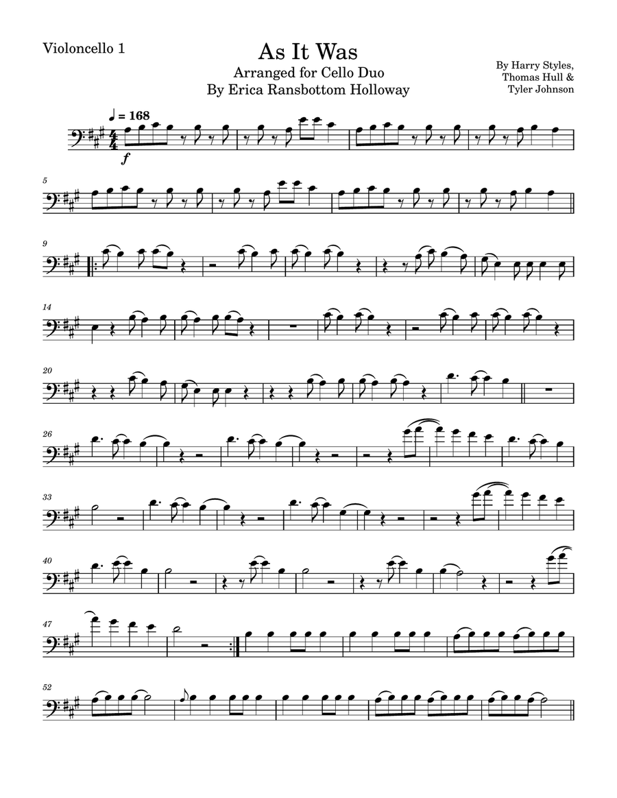 As It Was As It Was String Duet scores gallery preview page 4