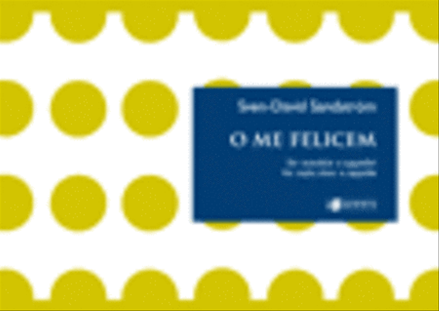O me felicem TTBB scores gallery preview page 1