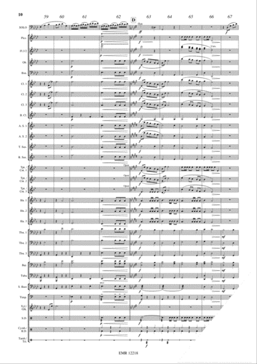 Concerto Piccolo Concerto Piccolo Concert Band scores gallery preview page 11