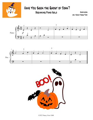 Have You Seen the Ghost of John? arr. as a Beginning Piano Solo