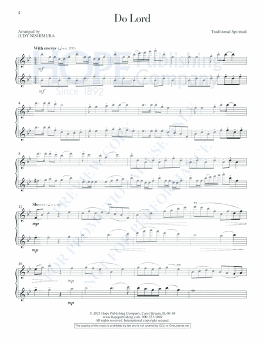 Soaring Spirits Flute Duet scores gallery preview page 9