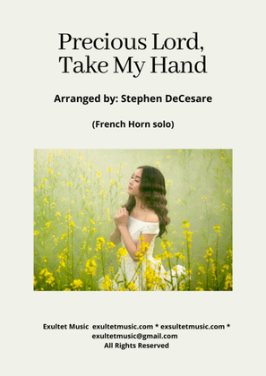 Book cover for Precious Lord, Take My Hand (French Horn solo and Piano)